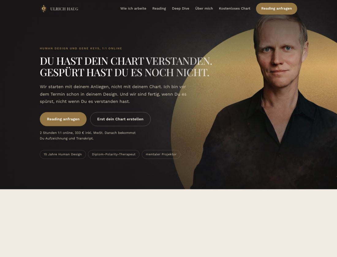 Startseite der optimierten Fassung